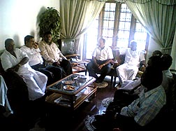 AG Rtn.Shailajan hosting our team at home,cochin